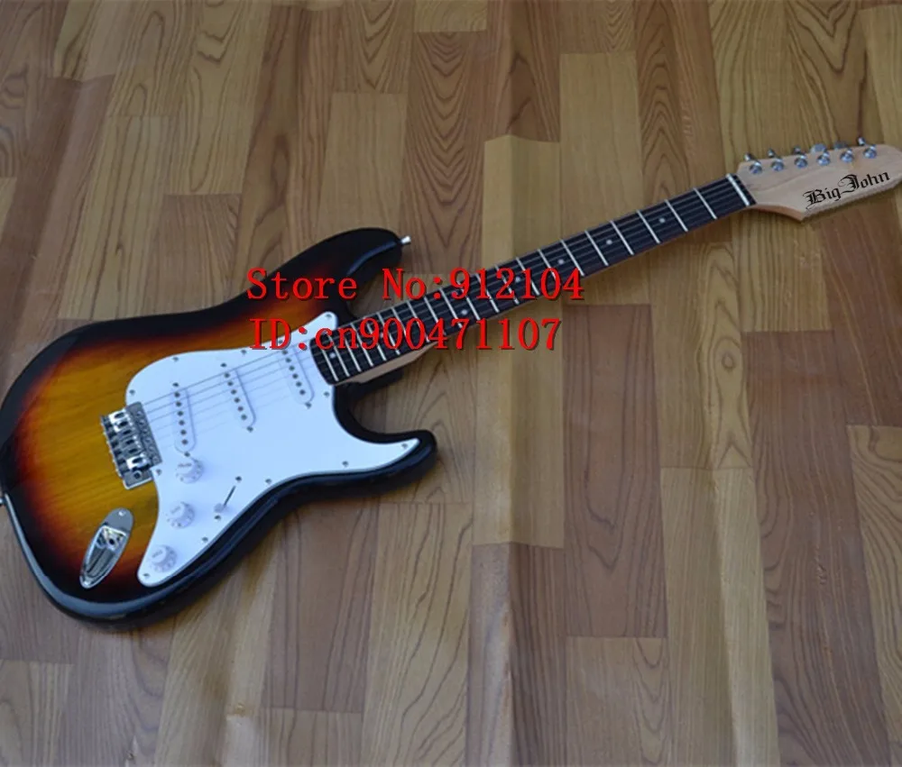 

new Big John single wave electric guitar in sunburst with fortune paulownia wood body made in China F-1037