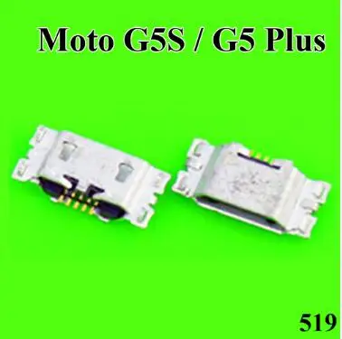 Для MOTO G4 G5 Plus G5S XT1641 XT1644 Micro USB разъем зарядки порт для samsung J3 J5 J7 J500 J100 J300 LG K10 - Цвет: 519 Moto G5S G5plus