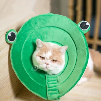 

@HE Frog Elizabeth Cat Dog Collar New Dog Pet Protective Collar Anti-grab Bite Anti-skull Fitting Pet Medical Supplies
