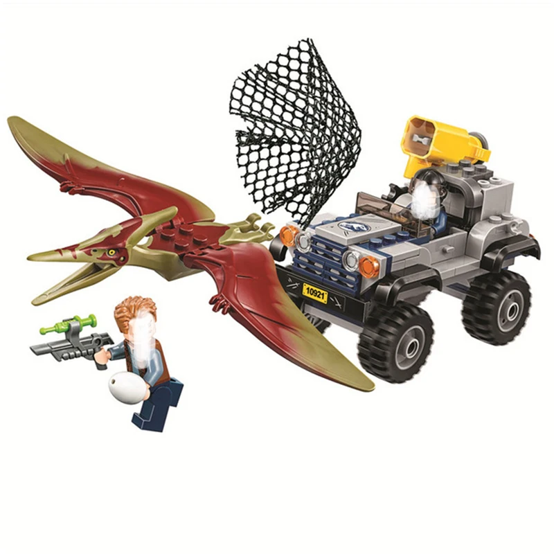 

2018 Nuevo Mundo Jurasico 2 Pteranodon Chase bloques de construccion ladrillos juguetes Compatible Legoings Parque Jurasico dino