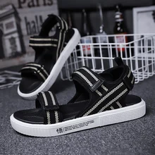 Мужская обувь сандалии модные повседневные мужские дышащие ботинки летние пляжные тапочки водные развлечения сандалии новые классные Молодежные сандалии