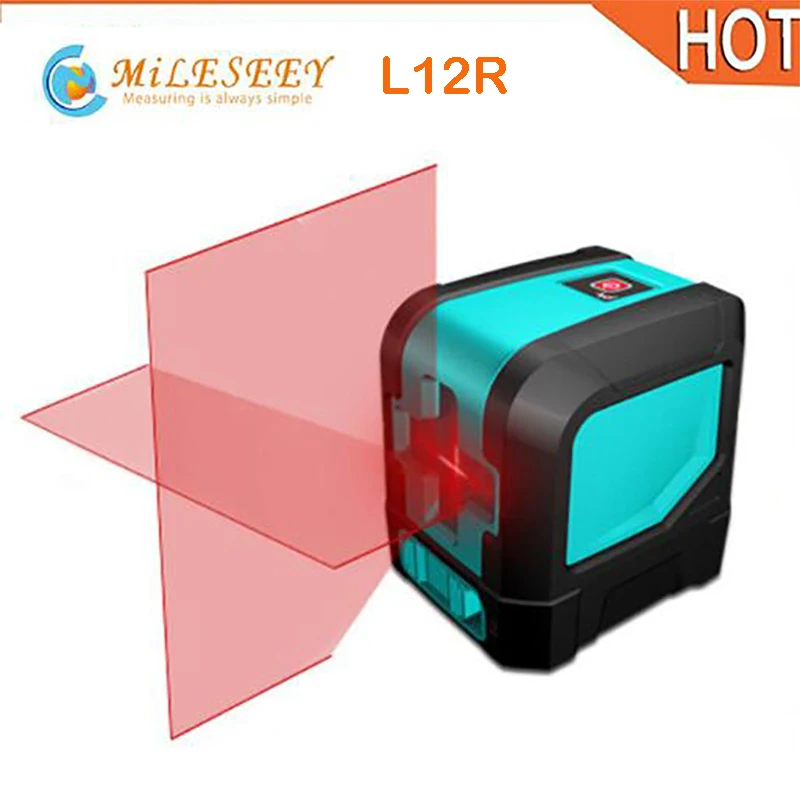 

Mileseey L12R RED Laser Level nivel laser leveler professional carbon tripod for laser level Red