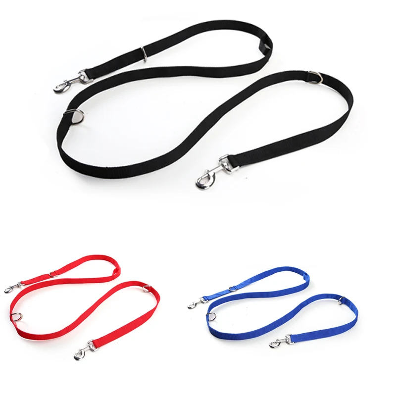 6 Multi Function 3 color Dog Leash nylon double buckle dog belt more travel options Pet mascotas