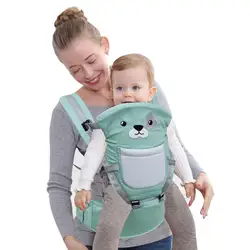 Удобный съемный дышащий рюкзак для переноски новорожденных с рисунком из мультфильма