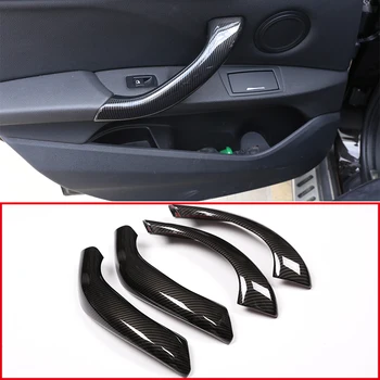 

For BMW X1 F48 2016-2019 X2 F47 2018 Carbon fiber ABS Car Inner Door Handle Trim Car Accessories 4pcs