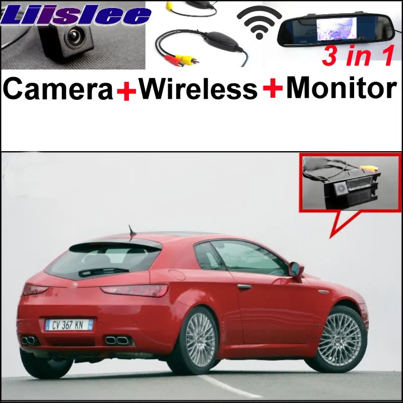 Liislee For Alfa Romeo Brera Spider Wireless Receiver + Mirror Monitor EASY Parking System 3 in1 Special WiFi Rear View Camera liislee for renault samsung qm5 3 in1 special rear view camera wireless receiver mirror monitor easy back parking system