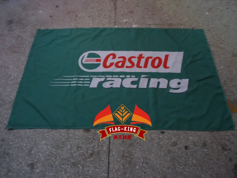 Castrol Racing Flag, Country Selector,Castrol Global Home Banner,100% Polyster 90*150 Cm Flag,Flag King, Spedizione Gratuita