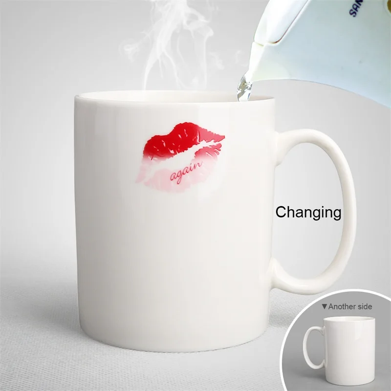 ZOOOBE креативная меняющая цвет кружка Kiss me снова сохраняющая тепло Керамика Посуда для напитков чай молоко кофе чашка-кружка подарок любителю