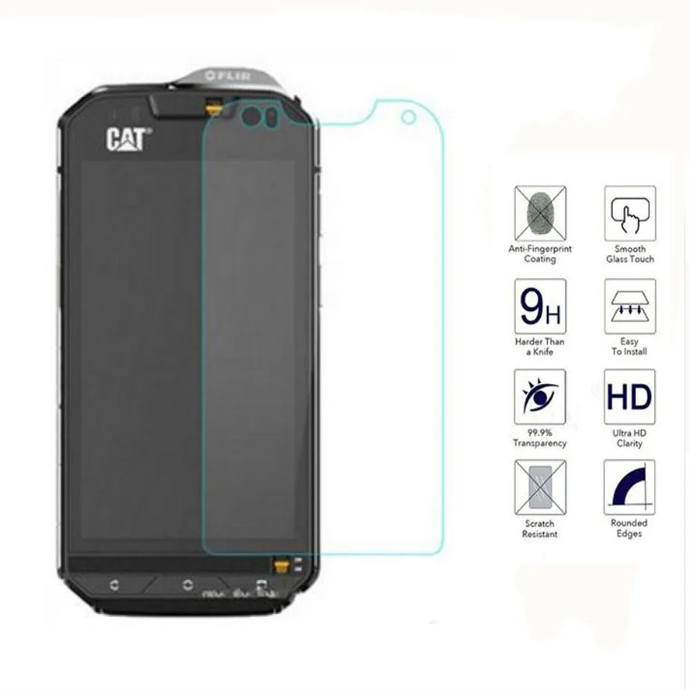 2PCS for Caterpillar Cat S60 Original Tempered Glass 9H 2.5D Scratch