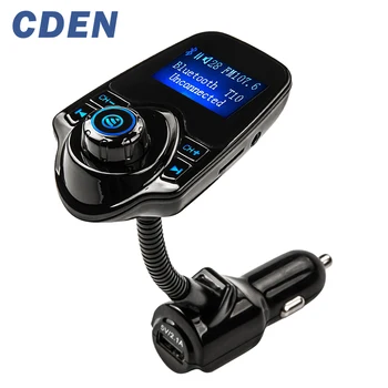 

Car FM Transmitter MP3 Bluetooth Player Hands-free Call Kit LCD Display USB Charger support TF Card iPhone Samsung Android phone