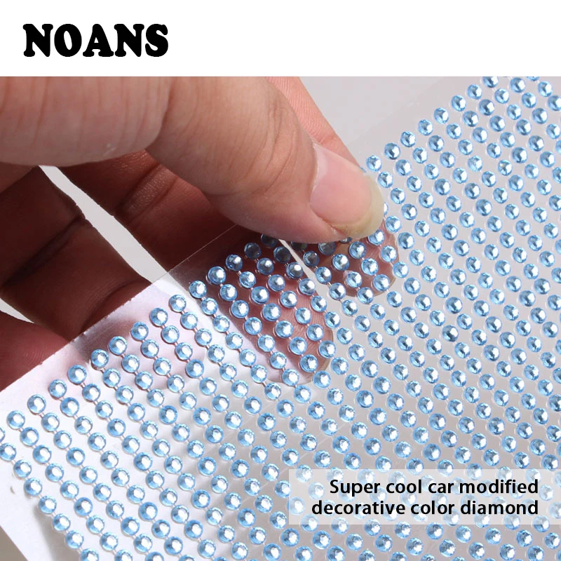 

NOANS Auto Car Acrylic Crystal Colored Diamond Stickers For Suzuki swift grand Chevrolet Cruze Aveo Captiva Audi A3 A4 B6 B8 B7