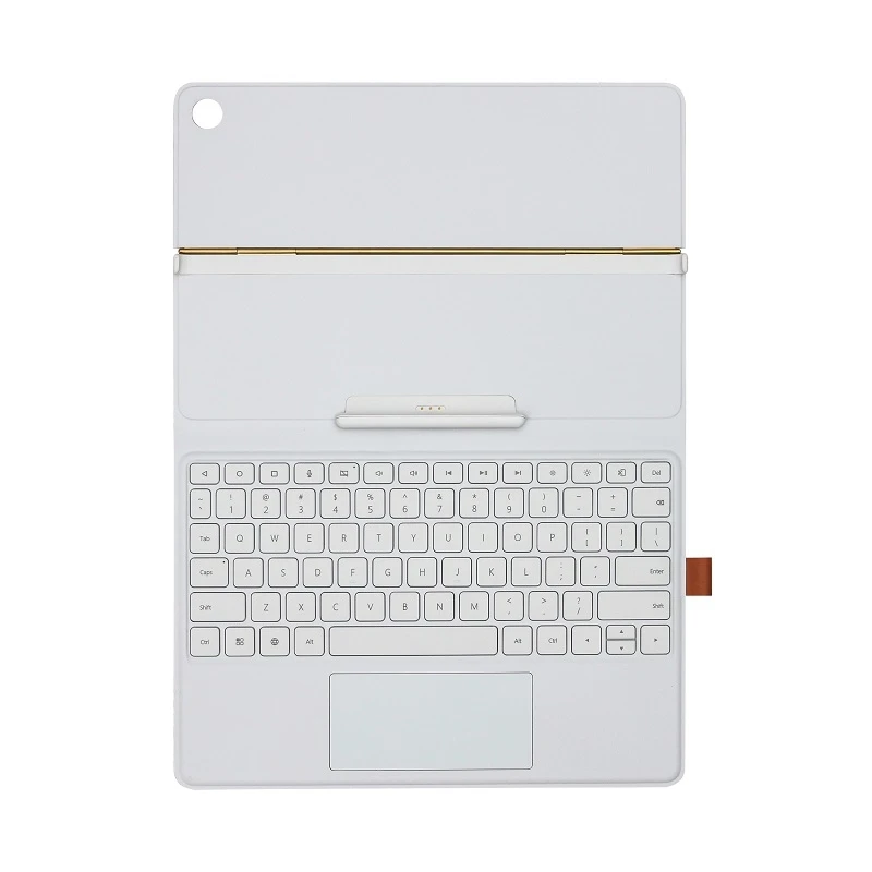 Funda oficial DFH Aimo 100% Original de 10,8 pulgadas HUAWEI MediaPad M5 Pro funda con soporte de cuero y teclado con pegatina rusa - 3
