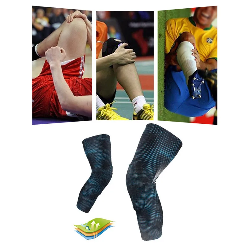 Breathable Basketball Knee Pads Sports Professional Safety Knee Calf Leg Sleeve Honeycomb Pad knee protector brace support #3j19 (1)