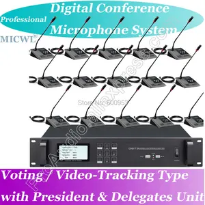 Топ-рейтинг про голосовое видео-Отслеживание телеконференции цифровая Встреча микрофон Система президент и делегат