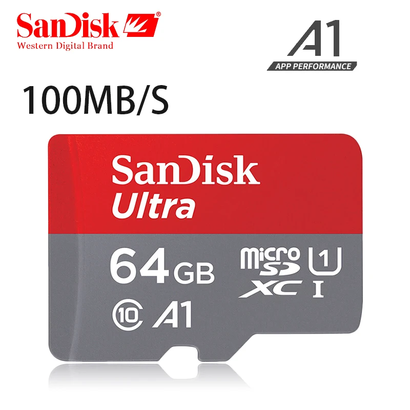 Купить SanDisk microsd 128 GB 64 GB 100 МБ с. TF usb флэш карты памяти microsd 32 GB 16 GB 98 МБ с. class10 оригинальный продукт бесплатная доставка