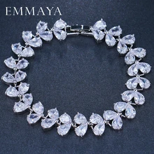 EMMAYA новые модные уникальные ювелирные изделия груша с шармом AAA+ CZ Кристалл женские браслеты для женщин