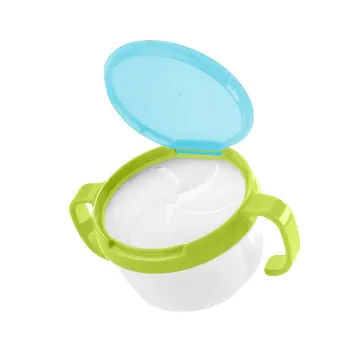

Hot Sale Baby Kids Toddler Snack Catcher Double Handle Snack Cup Jar Bowl Spill-proof Biscuits Container Box