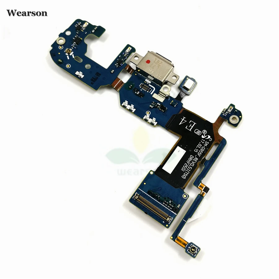 For Samsung S8 G9500 G950F G950U S8+ G955F G9550 USB Board Charging Dock Flex Cable With Microphone USB Port Tested High Quality (7)
