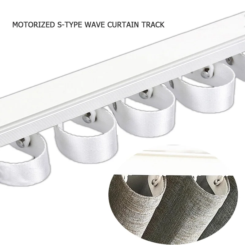 

S-type wave curtain motorized electric curtain rail Dooya xiaomi aqara curtain track DT82/KT82 KT52 DT360 smart home wifi motor