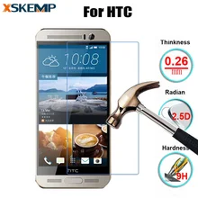 Защита экрана 9H 2.5D из закаленного стекла для htc One M9 Mini 2 M8 Mini M7 M10 E9 E9+ E8 M9+ PLUS X9 A9, защитный чехол, защитная пленка