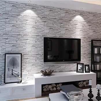 

Kitchen Background Wallcovering Design Brick PVC Wallpaper Vinyl 3D Effect Brick Wall Paper Bathroom Dinning Room Decorative