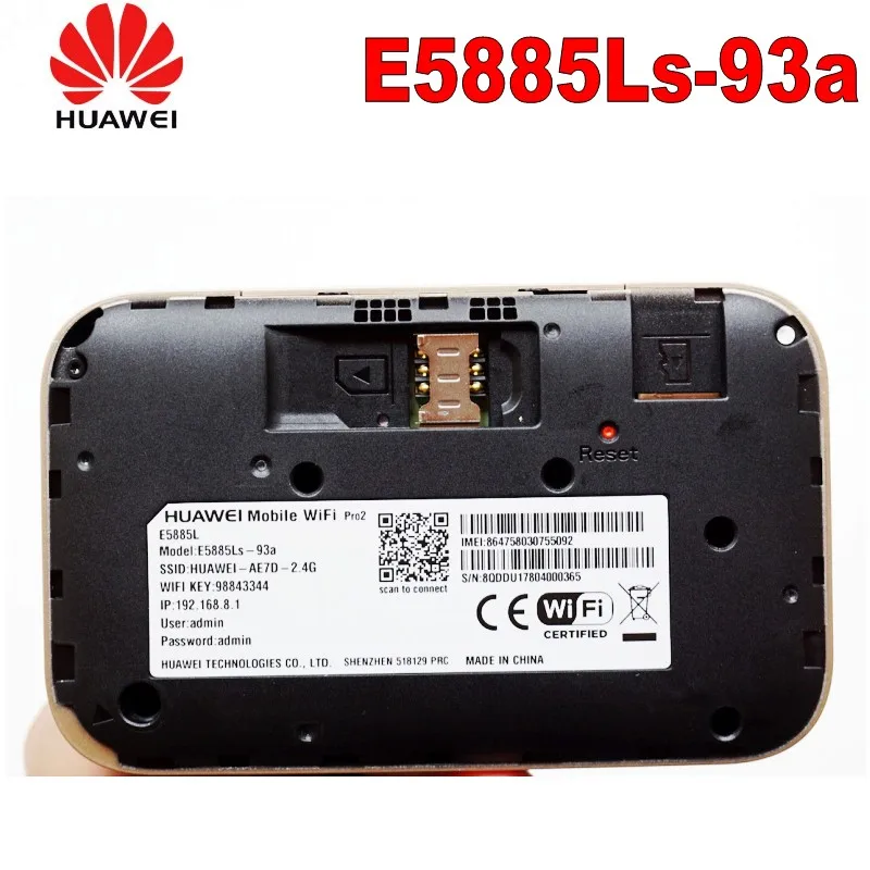 Мобильный WiFi роутер huawei E5885Ls-93a Pro2 порт RJ45 4G+ FDD: B1/B2/B3/B4/B5/B7/B8/B20/B19 TDD: b38/B40/B41(2555-2655 МГц) 6400 мАч