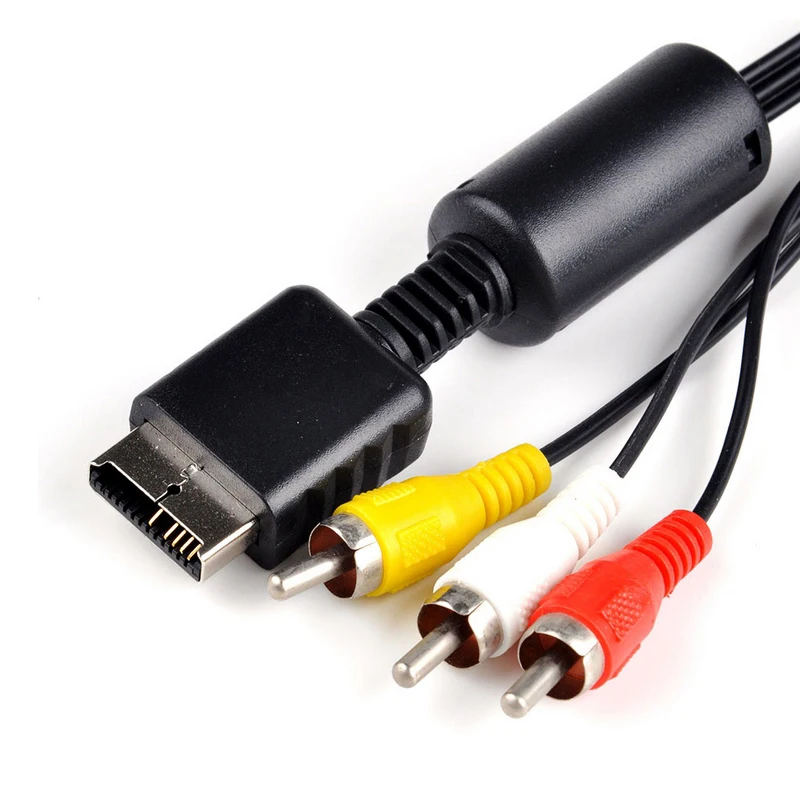 Tonbux 1 8 м новый PVC AV видео аудио кабель для Sony Playstation 2 подарки|Кабели| |