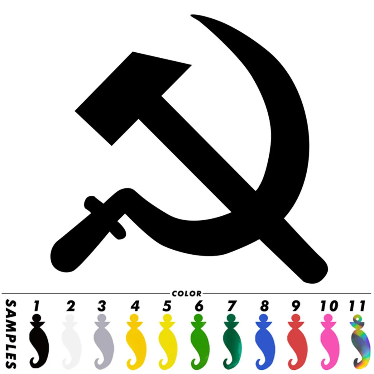 Hammer and Scythe Symbol Wall для дома окон и стекла автомобильная наклейка на дверь