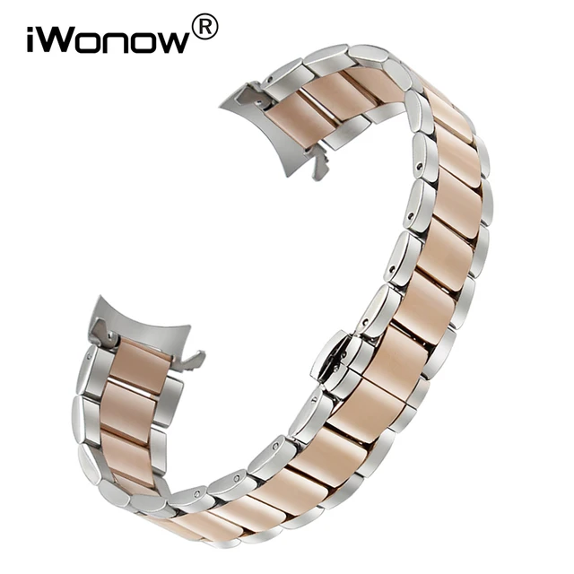 Best Price Curved End Stainless Steel Watchband + Tool for Citizen Seiko Casio Hamilton Watch Band Butterfly Buckle Wrist Strap 18 20 22mm