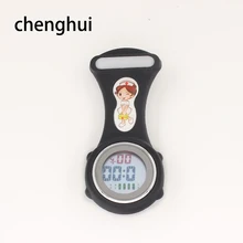 Кремниевые карманные цифровые часы для медсестер с подвеской для докторов медсестер, портативные кварцевые часы Fob, студенческие часы Supe с будильником