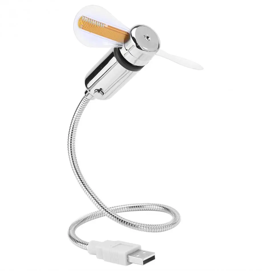 Flexible LED Light USB Fans Programmable Message Display Mini RGB USB