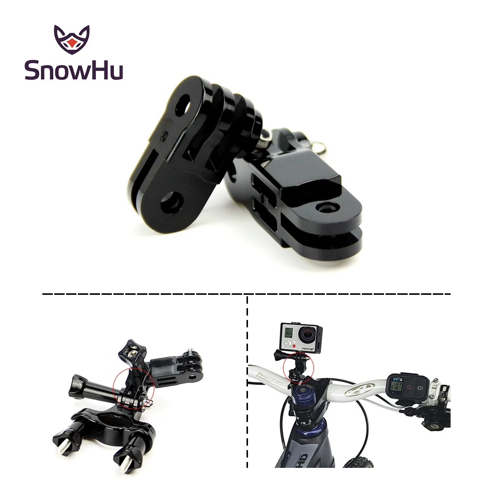 SnowHu аксессуары для Gopro прямые соединения Gropro Hero 9 8 7 6 5 4 sjcam xiaomi yi EKEN экшн камеры