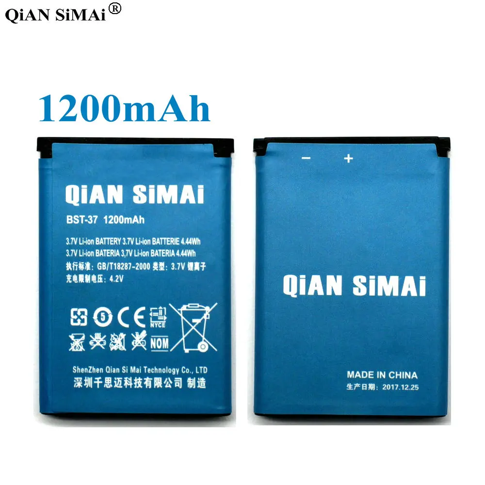 

QiAN SiMAi High Quality BST-37 1200mAh Battery For Sony Ericsson W800i W810i W700 K600 K750 K610i K220i D750i K200i T280i V600