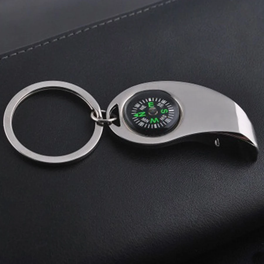 Creative casual Personality Compass Opener metal pendant keychains