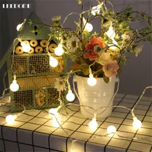 

Dropship AA Battery Power IP44 Waterproof LED Small Ball String Light Creative Christmas Wedding Decor Warm White String Lamp