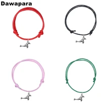 Браслет с подвеской в виде милого морского животного из сплава, браслет с подвеской в Корейском стиле, браслет с регулируемой цепочкой, модное ювелирное изделие, подарок