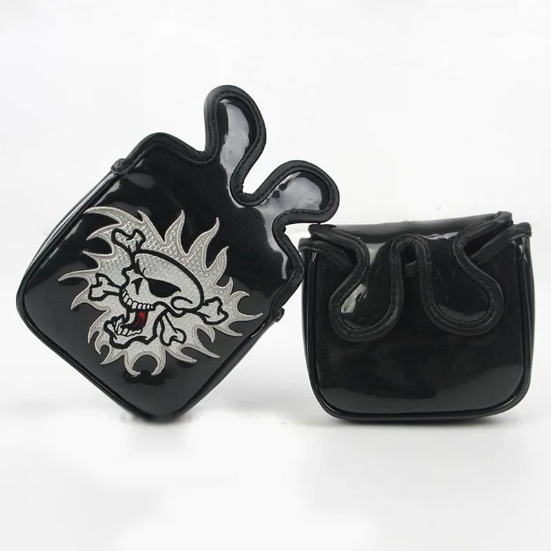

High Quality Universal Square Soft PU Dustproof Anti-scratch Golf Putter Head Putter Protect Cover Holder Container Tools