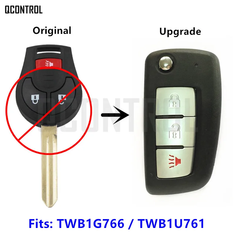 QCONTROL Upgraded Car Remote Key for NISSAN March Qashqai Sunny Sylphy