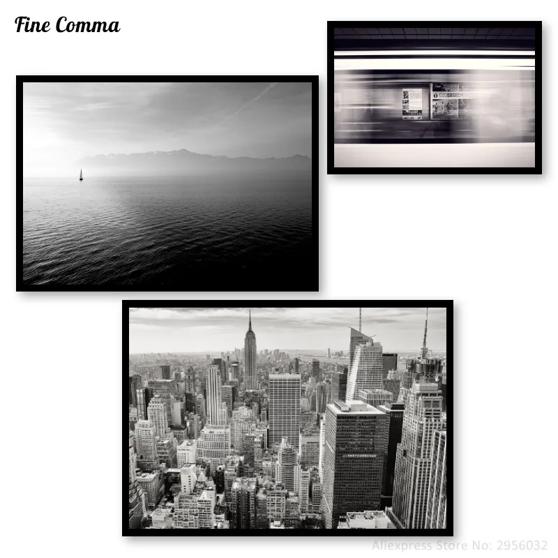 

Manhattan Departure Sailing Scandinavian Decor Art Decor Posters and Prints Wall Picture for Living Room Wall Art Canvas Print
