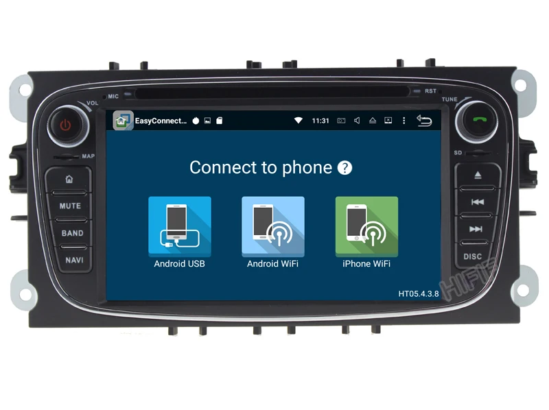 Clearance 4+32GB 2 din Android 8.0 Octa Core Car DVD Player GPS Navi for Ford Focus Galaxy with Audio Radio Stereo wifi Head Unit 1024*600 24