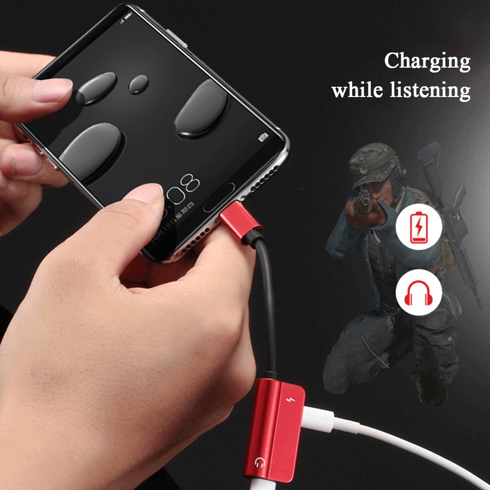 USB Type C to 3.5mm Earphone Adapter Charger USB-C Audio Cable Aux 3.5 Jack Headphone Adapter for Xiaomi Mi6 Mi8 MIX2 Mi 8 6