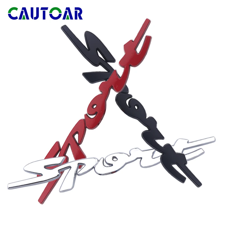 3D Chrome Metal Sport Emblem Car Badge Sticker Racing Front Door Side Logo Tail Trunk Automobiles Styling Accessorie | Автомобили и