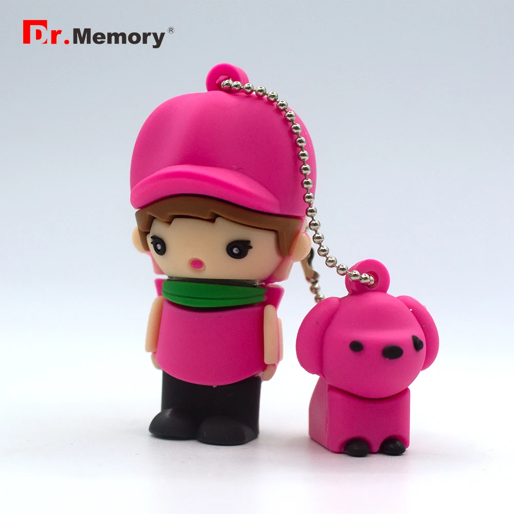 

Cartoon Girl/Boy Usb Flash Drive 64GB Usb Memory Stick 32GB Mini Pen Drive 4GB 8GB 16GB Mini Flash Memory Burning Goods Usb Key