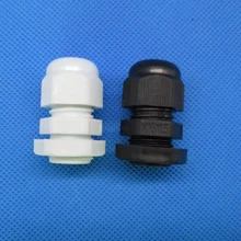 Нейлон пластик кабельные вводы M16* 1.5 PG9 белый/водонепроницаемая обувь черного цвета Plug X20