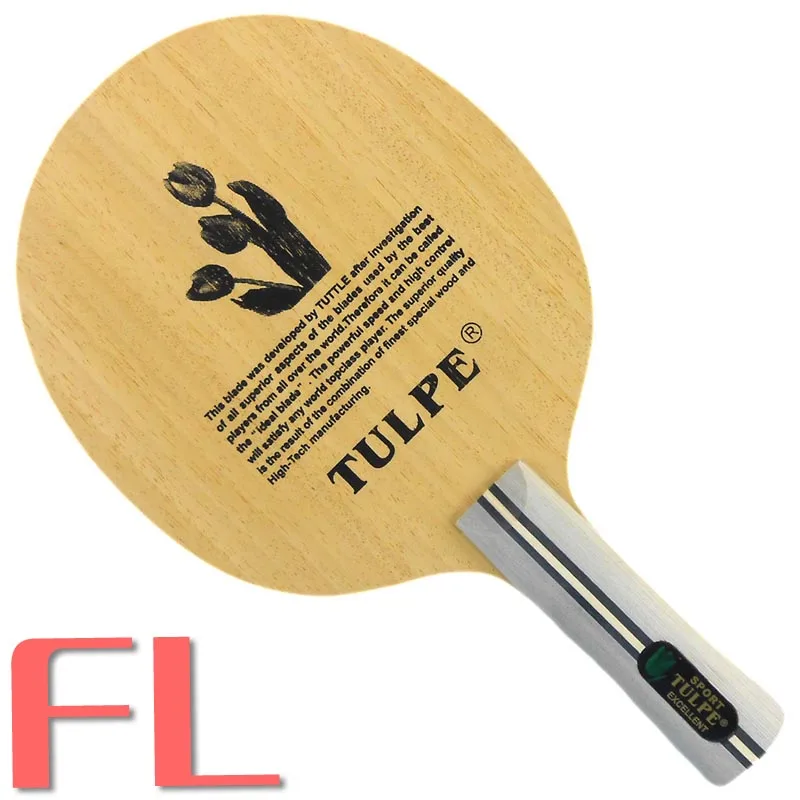 Kokutaku Tulpe T-7008(Juniper& arylat-Carbon) Attack+ Loop Table Tennis Blade(Shakehand) для ракетки PingPong - Цвет: FL  long handle