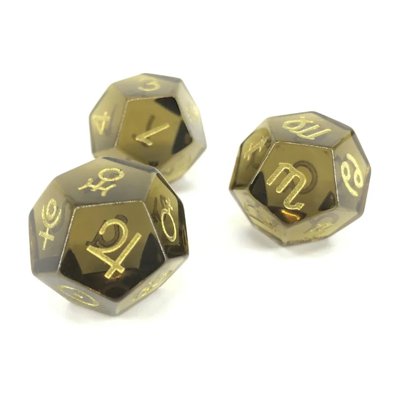 

3Pcs/set 2019 New Western Star Constellation, Orbit, Synthetic Ore, Divination, Astrology, Dice