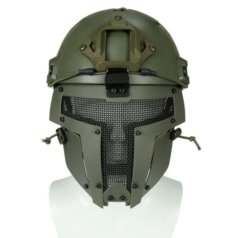 ABS анфас Тактический Велоспорт Маска Тип Airsoft SPT сетки SPT Mesh Спарта армейские маска для лица AF шлем монтажа