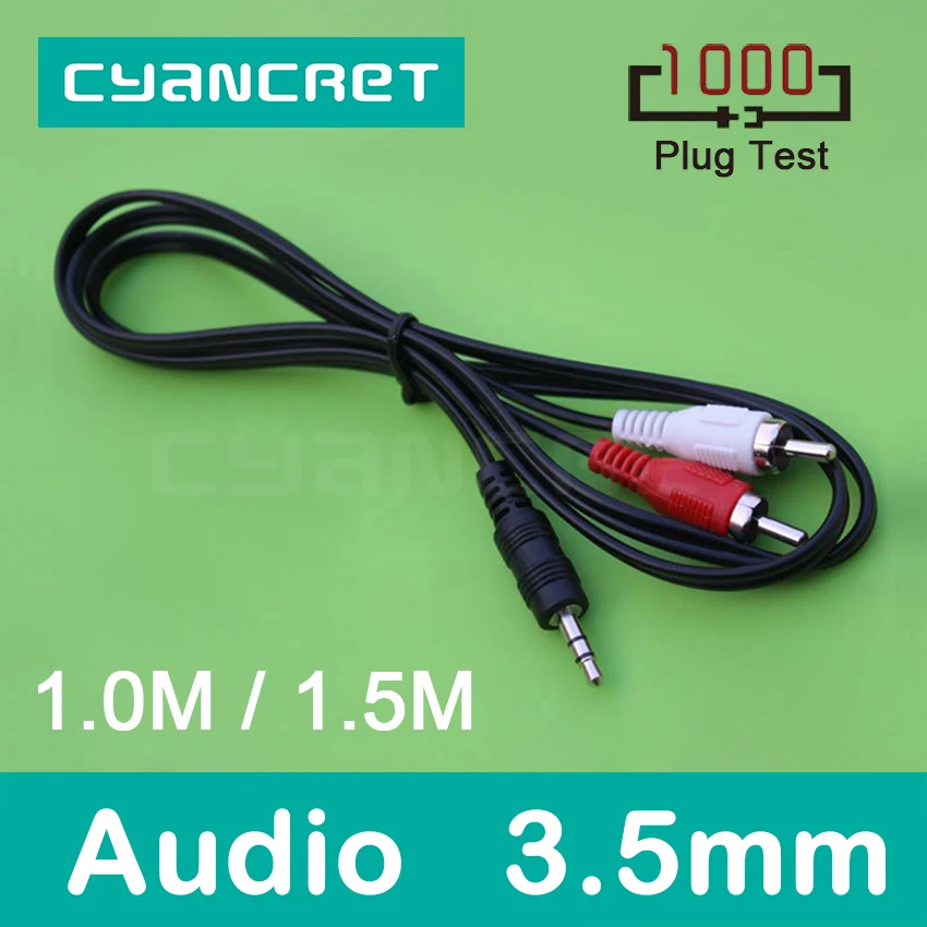

Audio Line RCA Cable 3.5mm to 2 RCA Audio Cable Dual RCA AUX Cable for Home Theater Amplifier TV BOX DVD Speaker MP3 MP4 Player