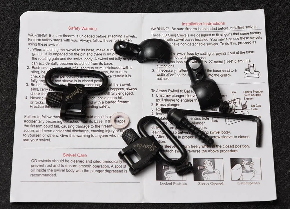 Sparta all steel gun 1 inch sling swivels with Magnum Band Split Barrel