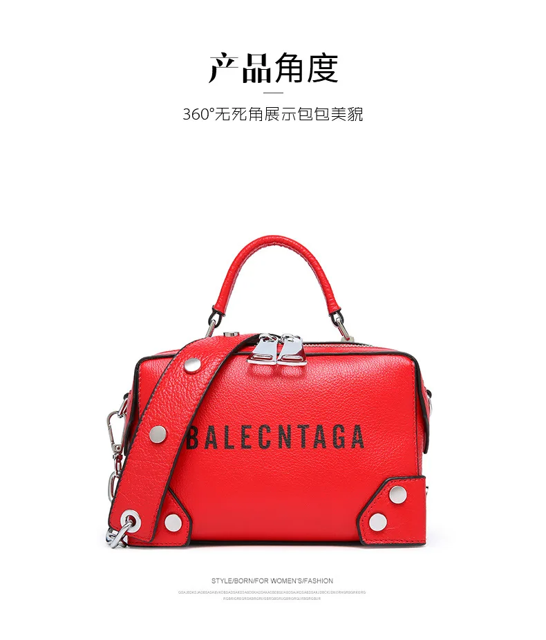 

Luxury Women Leather Handbags 2019 Fashion Rivets Girls Shoulder Bags High Quality Vintage Messenger Crossbody Bags YJ-194